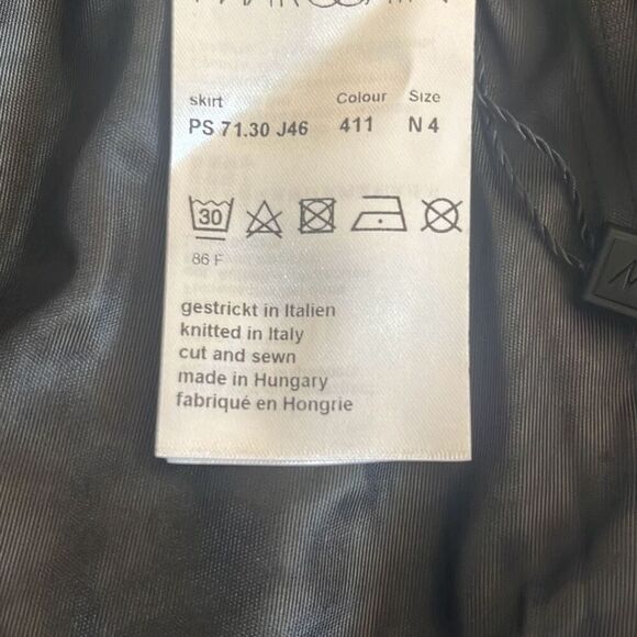 Marc Cain Sports N4 US 10 Animal Print Mini Skirt Black Green Lined $230 NWT - Picture 9 of 13